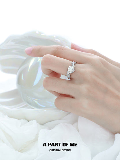 Goddess of Beauty S925 Sterling Silver White Shell Ring