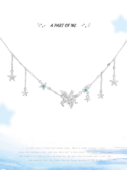 Unicorn Collection 18K Platinum Plating Necklace