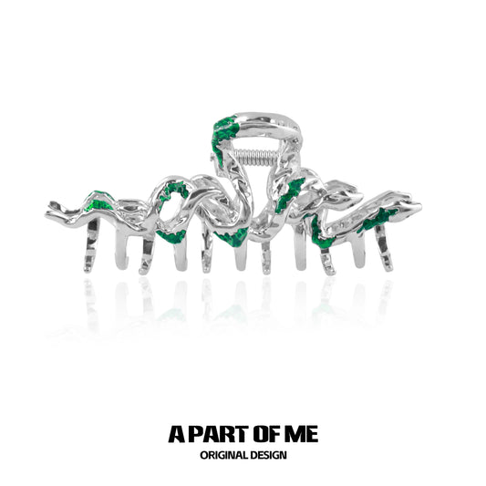 Slytherin Collection 18K Platinum Plated Snake Hair Clip