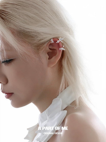 Birdsong 18K Platinum Plating Fairy-Inspired Ear Wraps