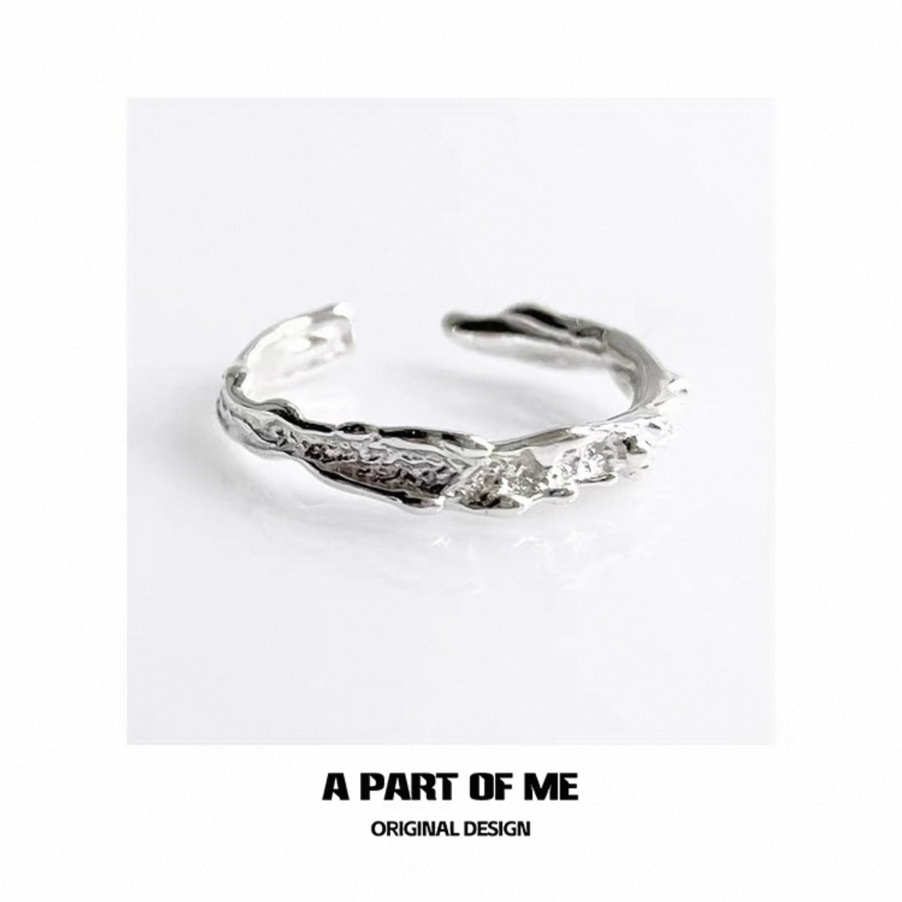 [Old Design - 2020] Rippling Waves S925 Sterling Silver Adjustable Rings