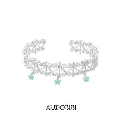 The Hidden Gate 18K Platinum Plating Vines Bangle