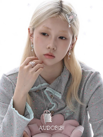 The Hidden Gate 18K Platinum Plating Secret Garden Hair Clip