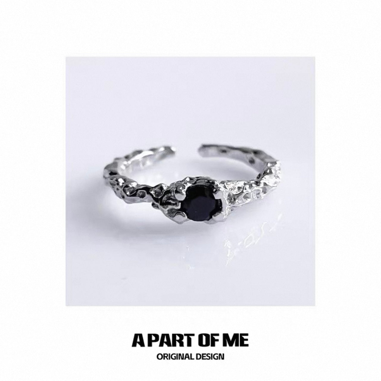 [Old Design] Dark Erosion S925 Sterling Silver Adjustable Rings