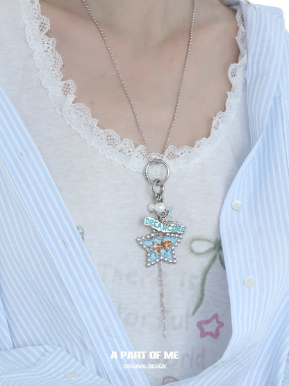 Dreamcore Goldfish 18K Platinum Plating Detachable Pendant Necklace
