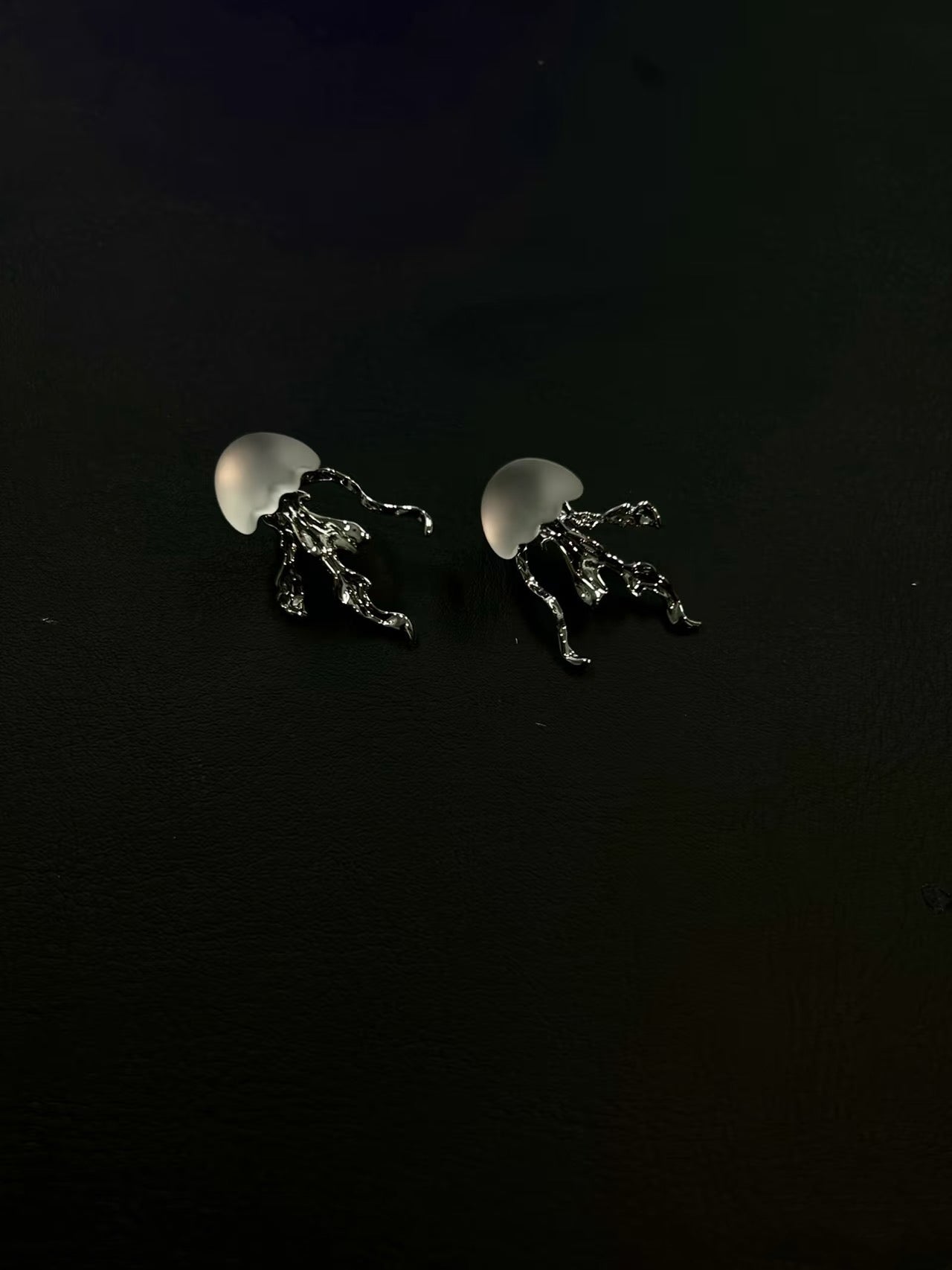 Jellyfish Bloom 18K Platinum Plating Earrings