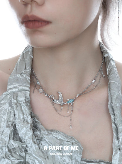 Mermaid Tale 18K Platinum Plating Necklace