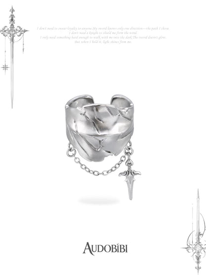 The Knight 18K Platinum Plating Armor Joint Rings