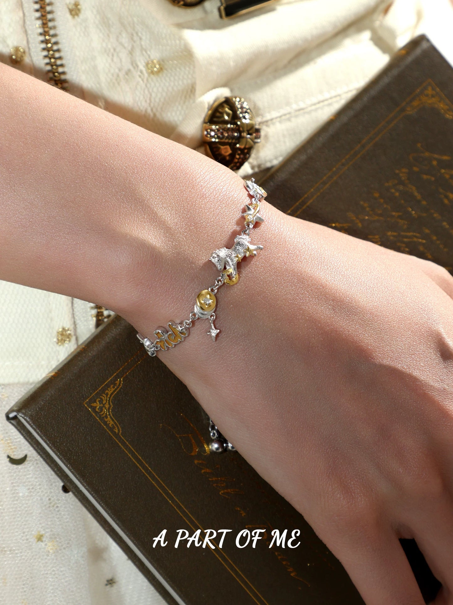 Year of the Horse 18K Platinum Plating Slider Bracelet