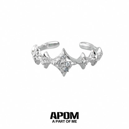 Starlight S925 Sterling Silver Adjustable Rings