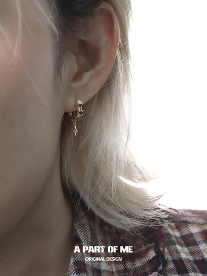 Wasteland S925 Sterling Silver Huggies Earrings