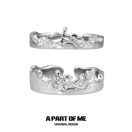 Redemption S925 Sterling Silver Couple Rings