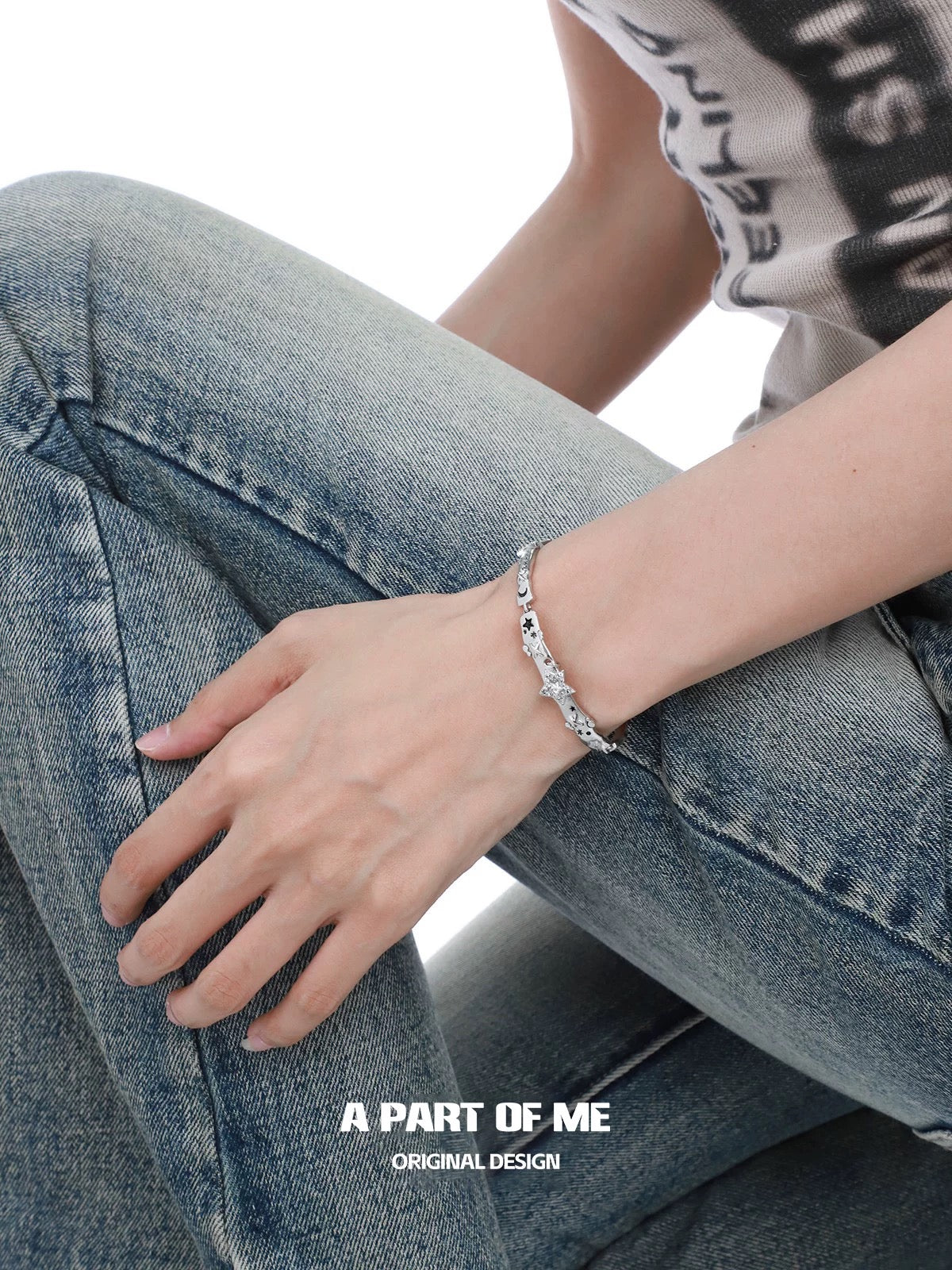 Twinkle 18K Platinum Plating Y2K Star Bracelet