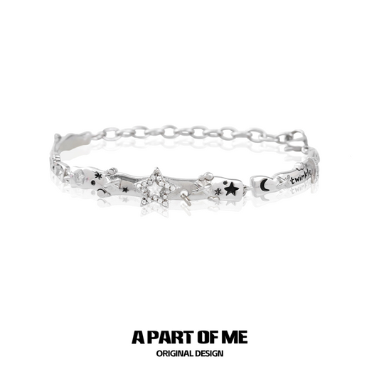 Twinkle 18K Platinum Plating Y2K Star Bracelet