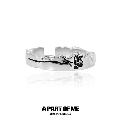 Moonlight Faust S925 Sterling Silver Couple Ring