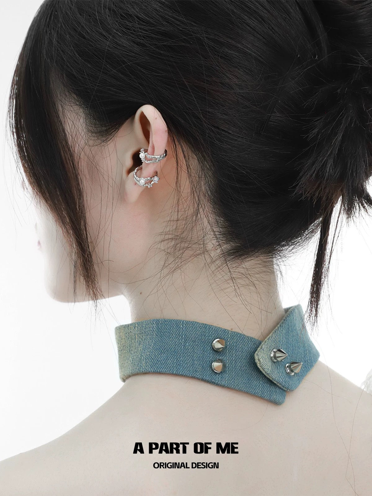 Opal 18K Platinum Plating Earcuff