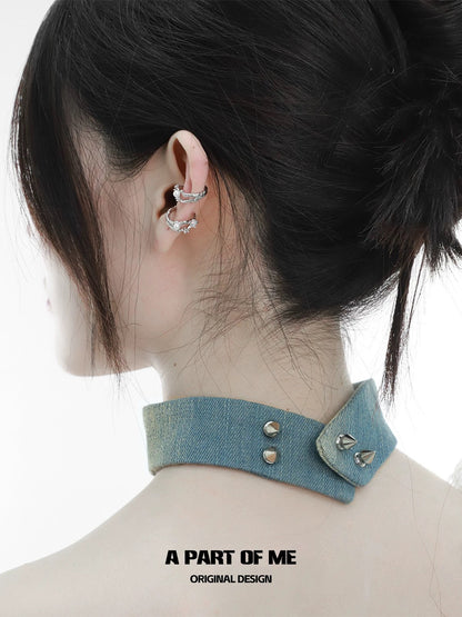 Opal 18K Platinum Plating Earcuff