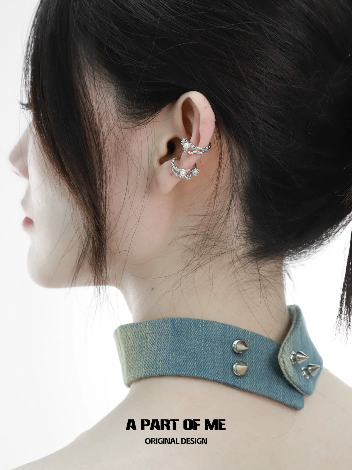 Opal 18K Platinum Plating Earcuff