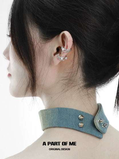 Opal 18K Platinum Plating Earcuff