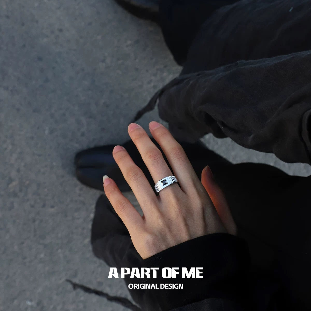 SIM Card Collection S925 Sterling Silver Adjustable Couple Ring