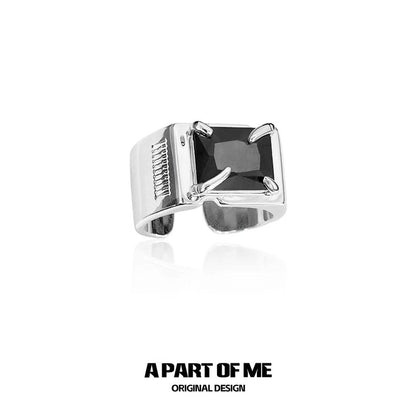 SIM Card Collection S925 Sterling Silver Adjustable Couple Ring