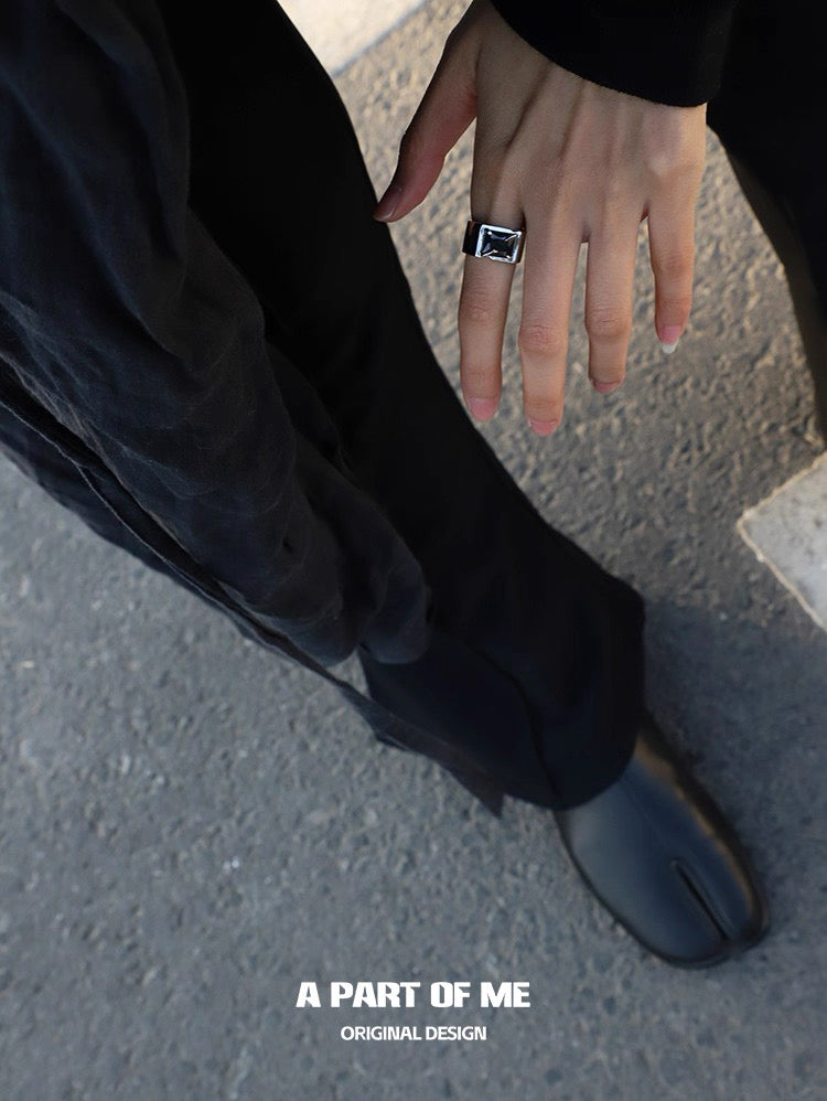 SIM Card Collection S925 Sterling Silver Adjustable Couple Ring