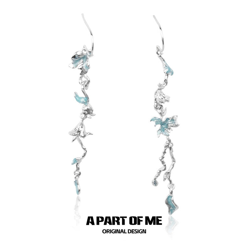 First Love 18K Platinum Plating Dangle Earrings