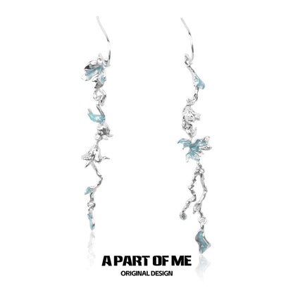 First Love 18K Platinum Plating Dangle Earrings