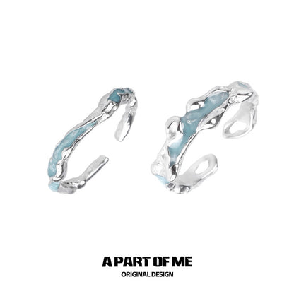First Love S925 Sterling Silver Adjustable Couple Ring