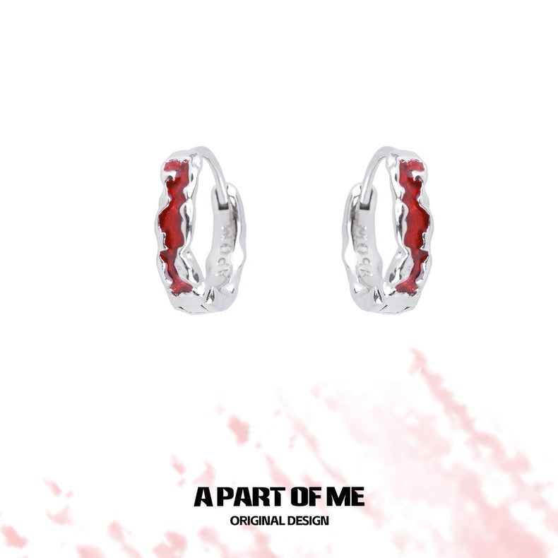 Venom 18K Platinum Plating Earcuffs & S925 Sterling Silver Huggies Earrings