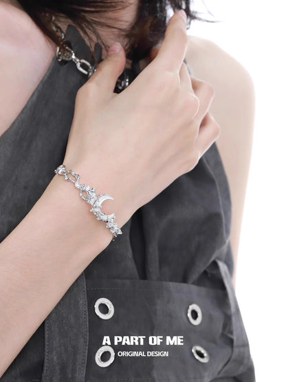 Moon in the Clouds 18K Platinum Plating Bangle