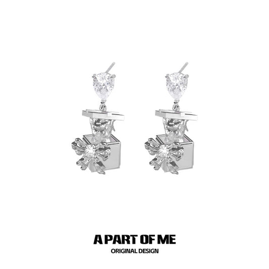 Wealthy Rabbit 18K Platinum Plating Easter Bunny Dangle Earrings