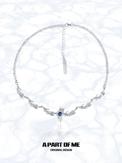 Eagle Series S925 Sterling Silver Rings & 18K Platinum Plating Necklace & Earcuffs