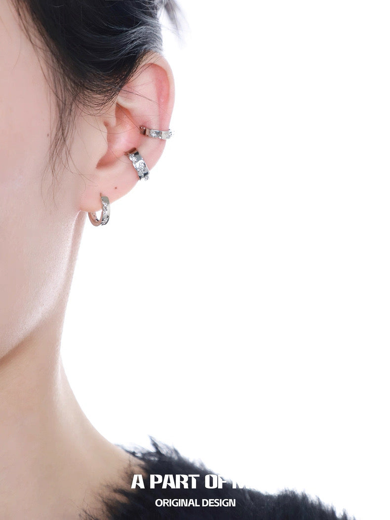 BROKEN II 18K Platinum Plating Earcuffs & Earrings