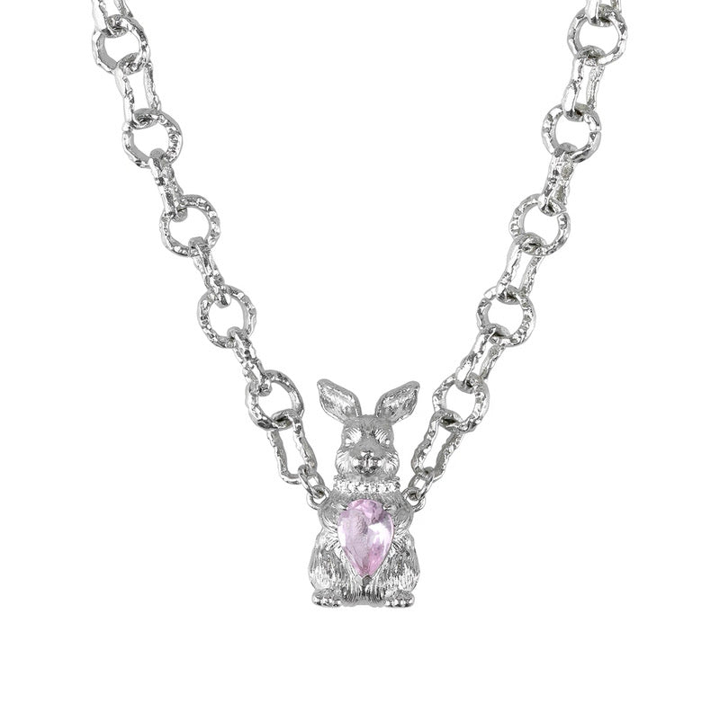 Wealthy Rabbit 18K Platinum Plating Chain Necklace
