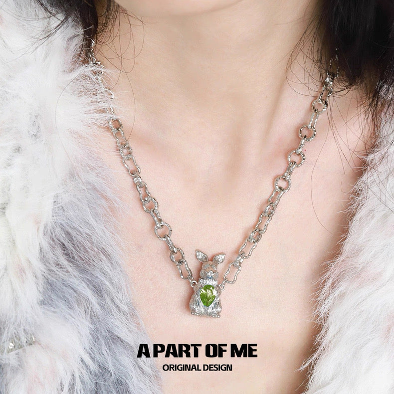 Wealthy Rabbit 18K Platinum Plating Chain Necklace