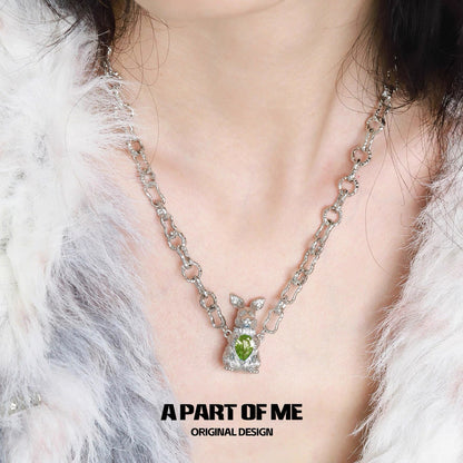 Wealthy Rabbit 18K Platinum Plating Chain Necklace