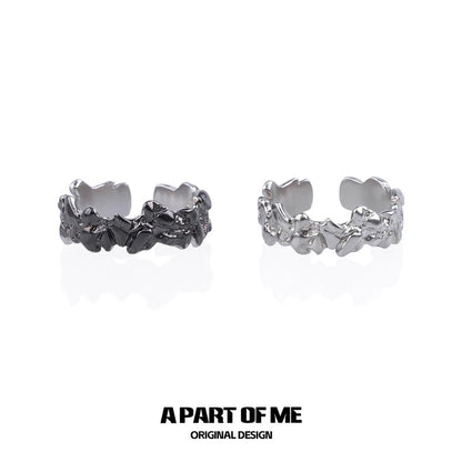 Void Cliff S925 Sterling Silver Couple Ring