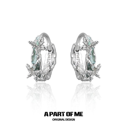 Mint Mambo Butterfly 18K Platinum Plating Butterfly Ear Cuffs ＆ Earrings