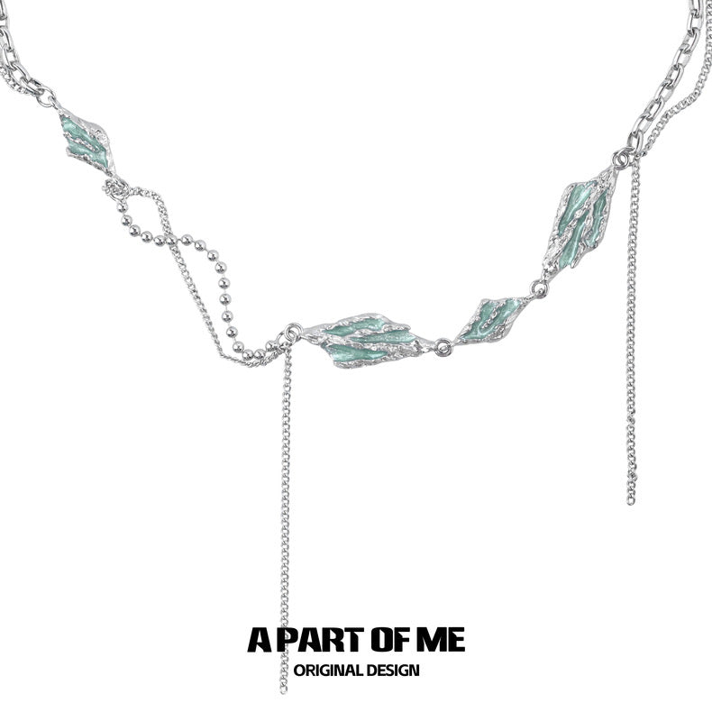 Mint Collection 18K Platinum Plating Tassel Basic Necklace