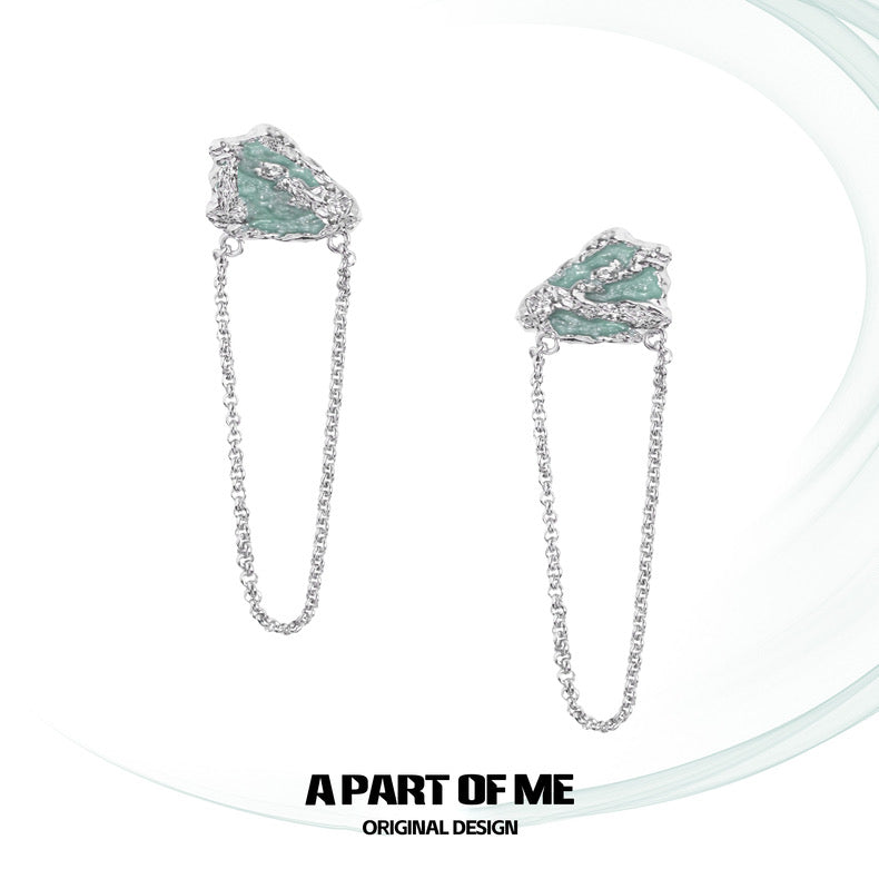 Mint Collection 18K Platinum Plating Tassel Earrings