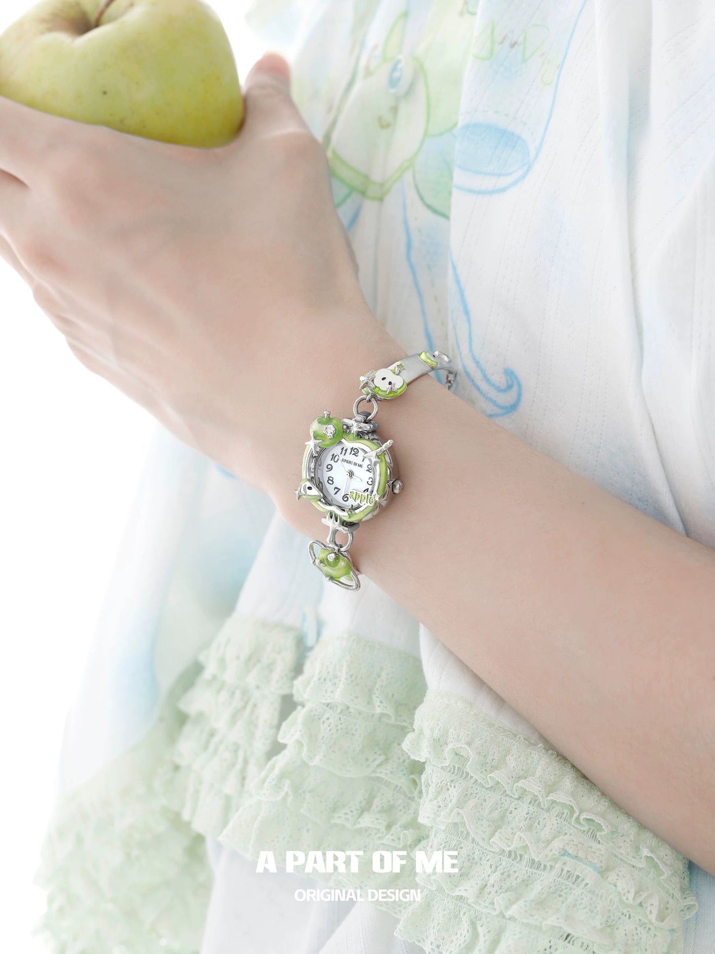 Apple Slice 18K Platinum Plating Watch Bracelet