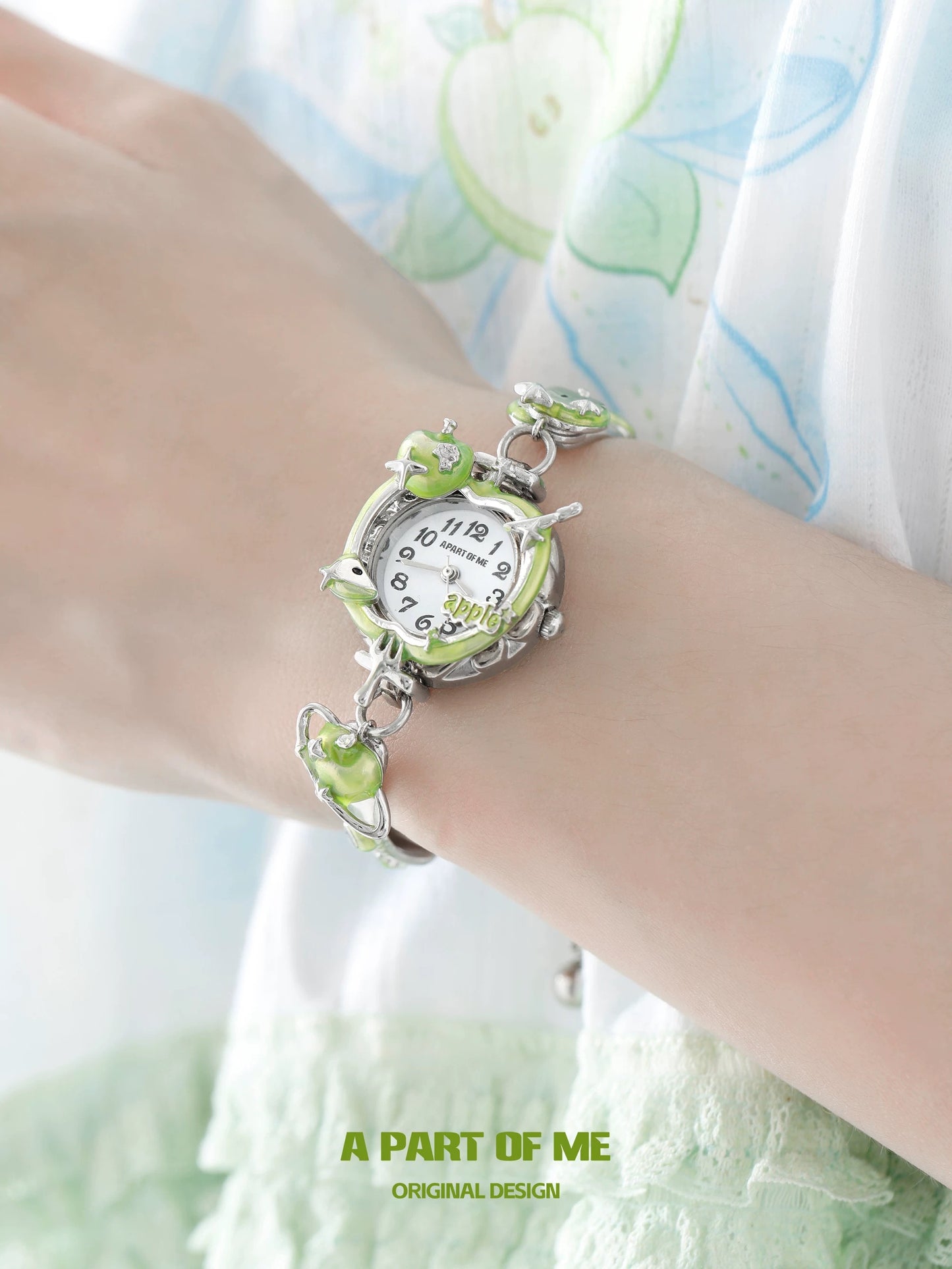 Apple Slice 18K Platinum Plating Watch Bracelet