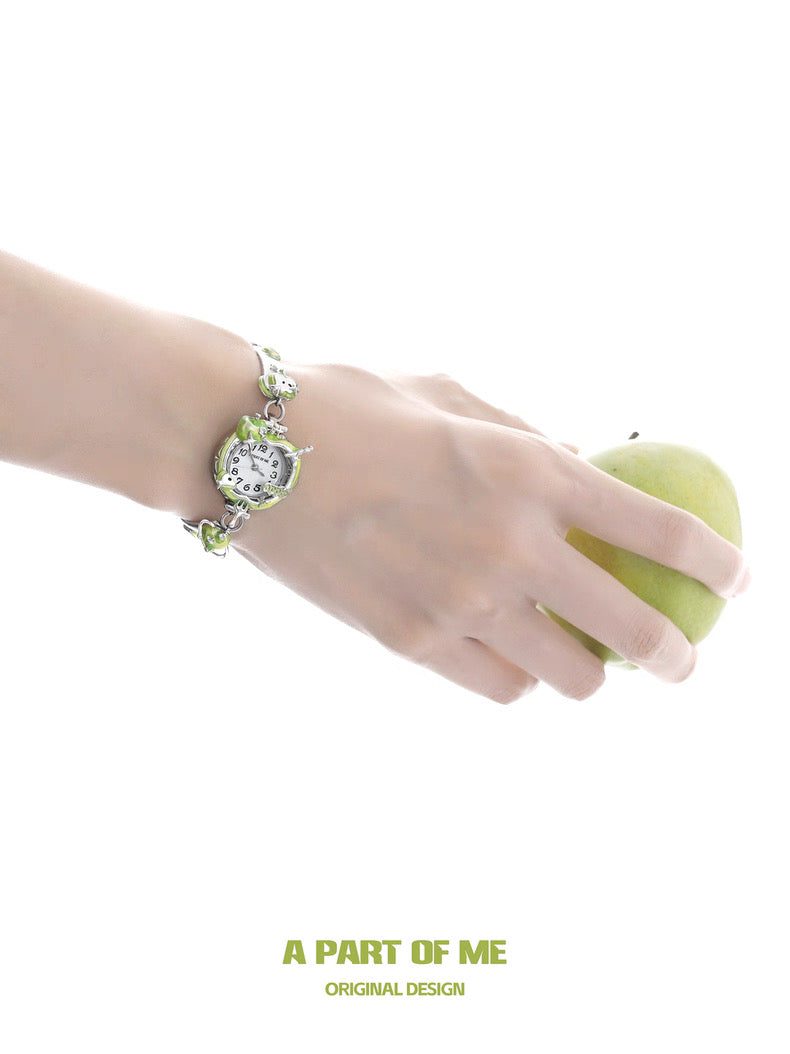 Apple Slice 18K Platinum Plating Watch Bracelet