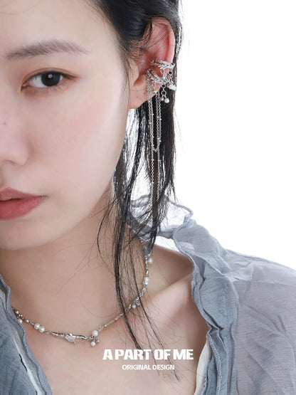 Pearl & Diamond S925 Sterling Silver Necklace