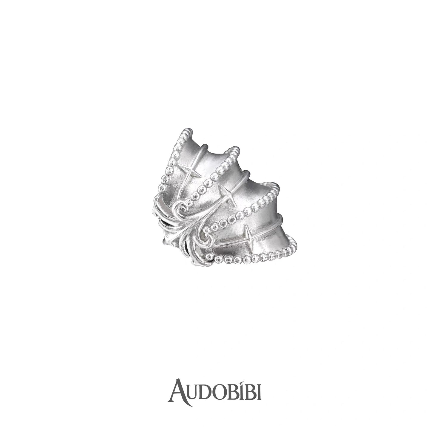 The Knight 18K Platinum Plating Armor Earcuffs