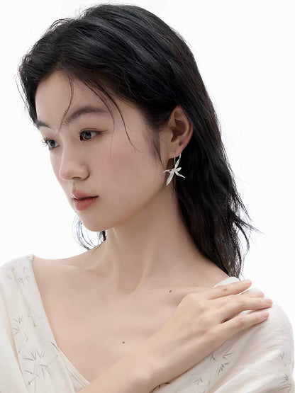 Hidden Valley Orchid Silver-plated Earrings