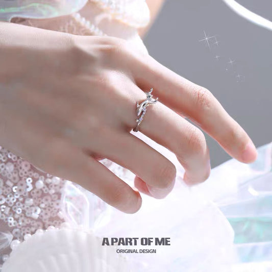 Mermaid's Tear S925 Sterling Silver Adjustable Ring