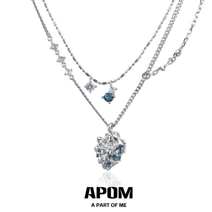 Melting Ice 18K Platinum Plating Pendant Necklaces