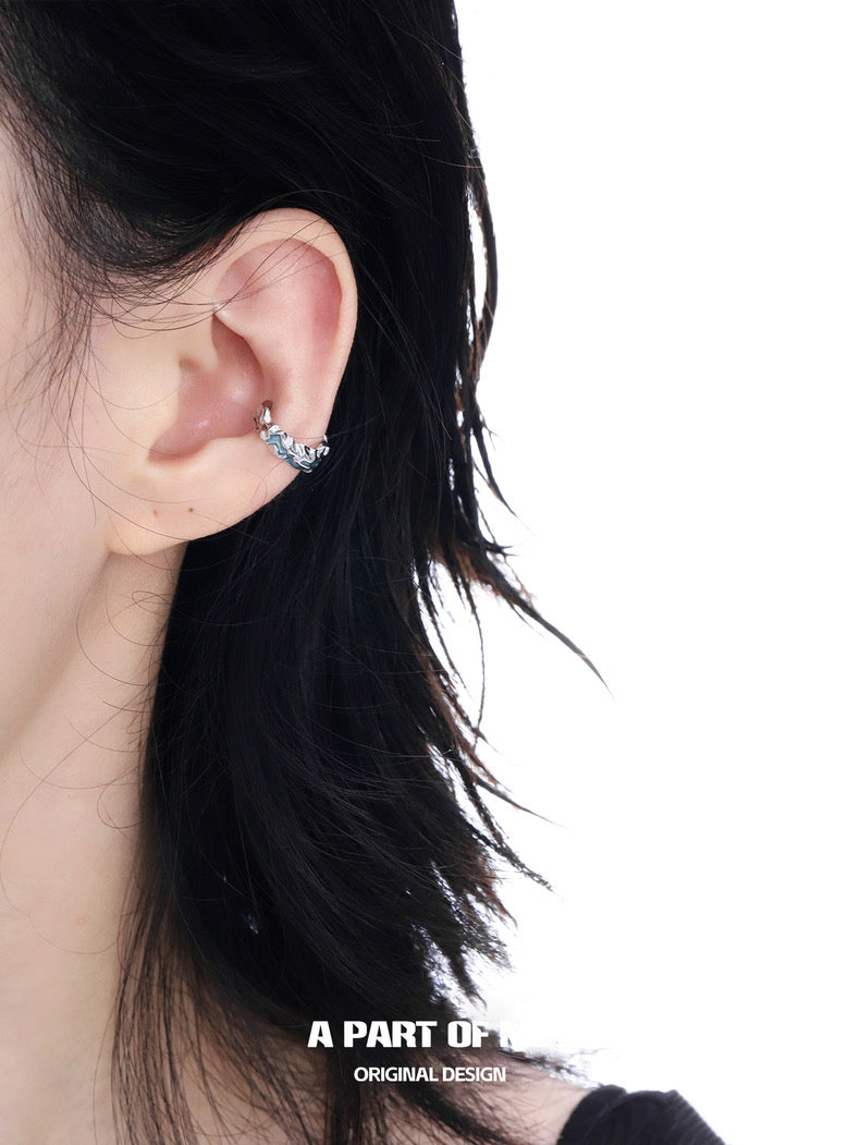 Melting Ice 18K Platinum Plating Ear Cuffs